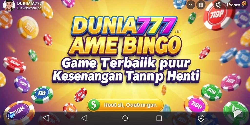 Screenshot gameplay DUNIA777 menampilkan keseruan bermain Bingo yang menegangkan.