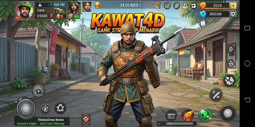 Tampilan gameplay KAWAT4D yang mendebarkan dan strategis.