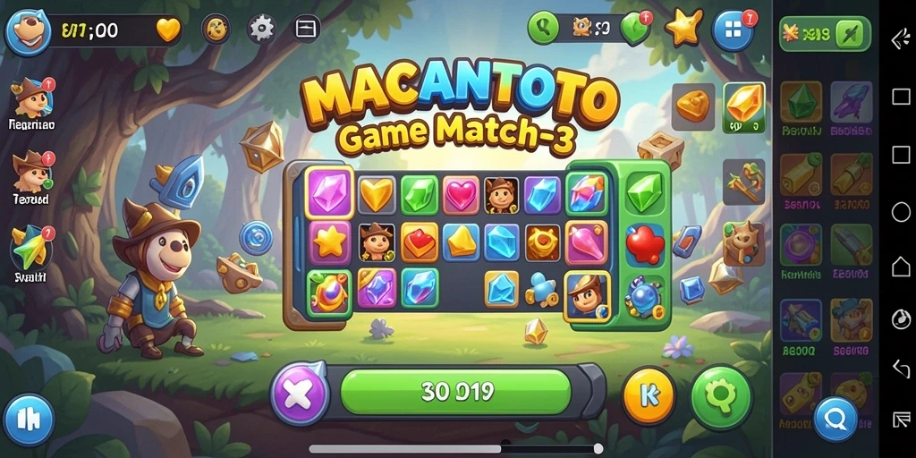 Tampilan gameplay seru dalam MACANTOTO dengan efek visual menakjubkan.