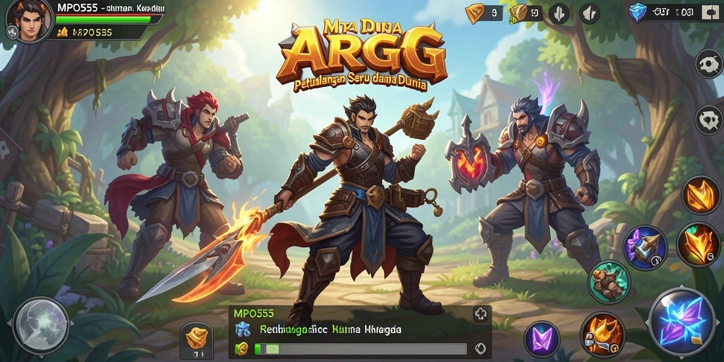 Tangkapan layar MPO555 menampilkan pertarungan seru dalam dunia ARPG yang penuh aksi.