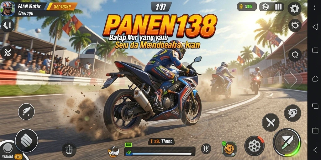Gameplay menegangkan di PANEN138 dengan berbagai motor balap.