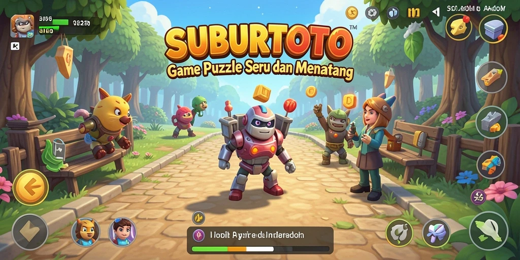 Screenshot gameplay SUBURTOTO, menunjukkan keseruan memecahkan puzzle.
