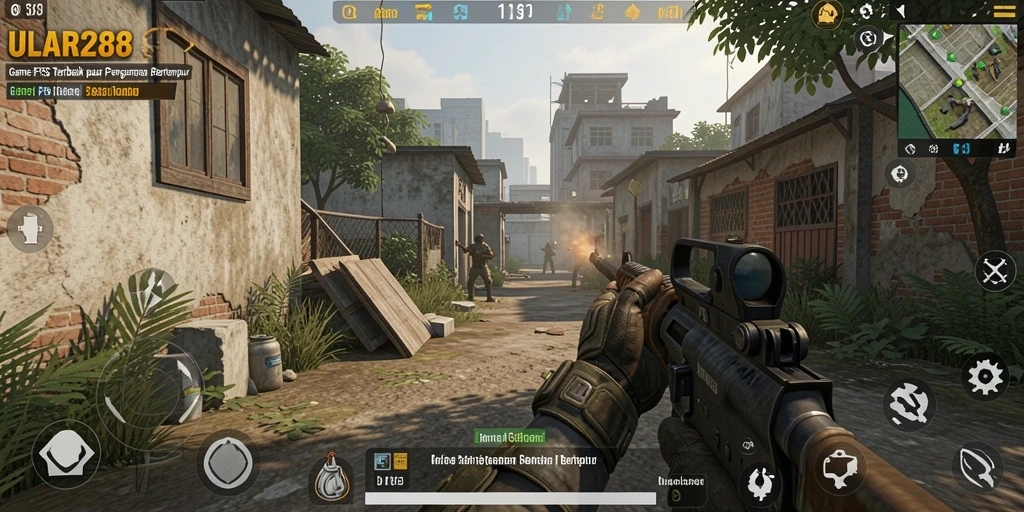Gameplay ULAR288 yang intens dan mendebarkan dalam format FPS.